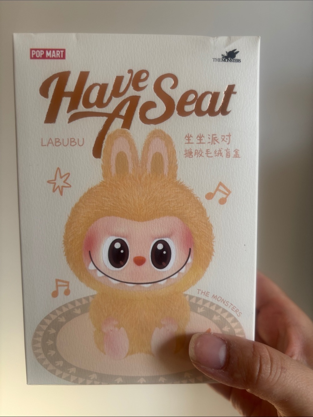 POP MART THE MONSTERS - Have a Seat Vinyl Plush Confirmed Box